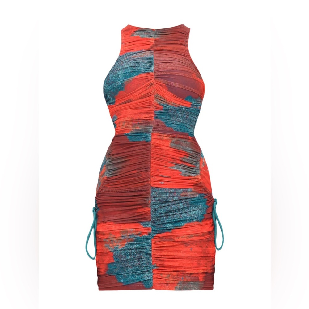 NWT ✨ ANDREA IYAMAH X REVOLVE Mesh Ruched ‘Kasi Mini’ Sold Out $350 Sz XS